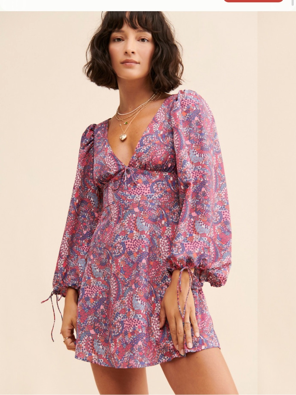 For Love & Lemons Tonya Open Back Micro Mini Dress NWT XXS